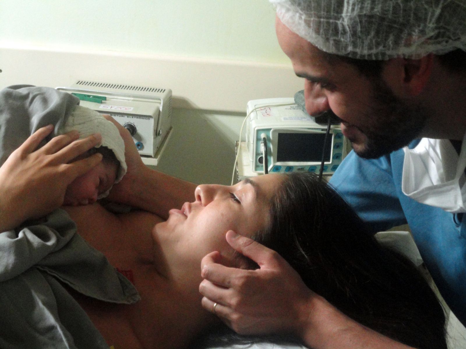 Acervo NBN - na foto Joana e Eduardo, no nascimento de Fabiana.