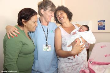Olívia deu assistência a várias mulheres no Hospital Sofia Feldman.